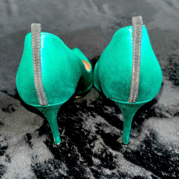 SJP Emerald Green Heels - Picture 2 of 6